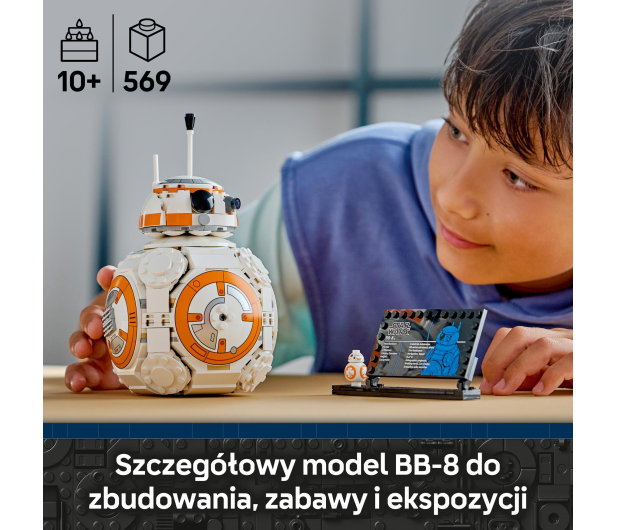 LEGO STAR WARS 75452 Droid astromechaniczny BB-8™ - 1473556 - zdjęcie 8